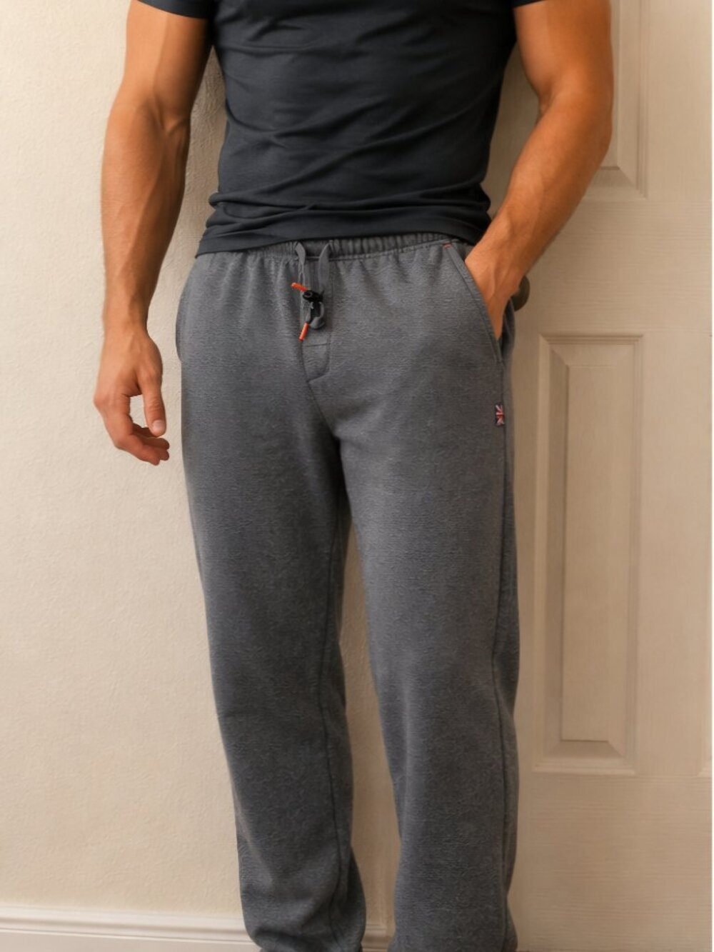 English Laundry gray drawstring Lounge workout Athlesiure Nuetral comfy pants XL